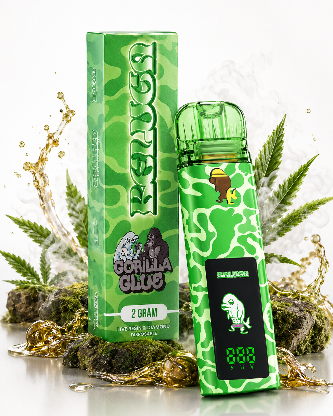 Beluga Broz Gorilla Glue 2G Disposable | Live Resin Diamond Vape Beluga Broz Gorilla Glue 2G Disposable | Live Resin Diamond Vape