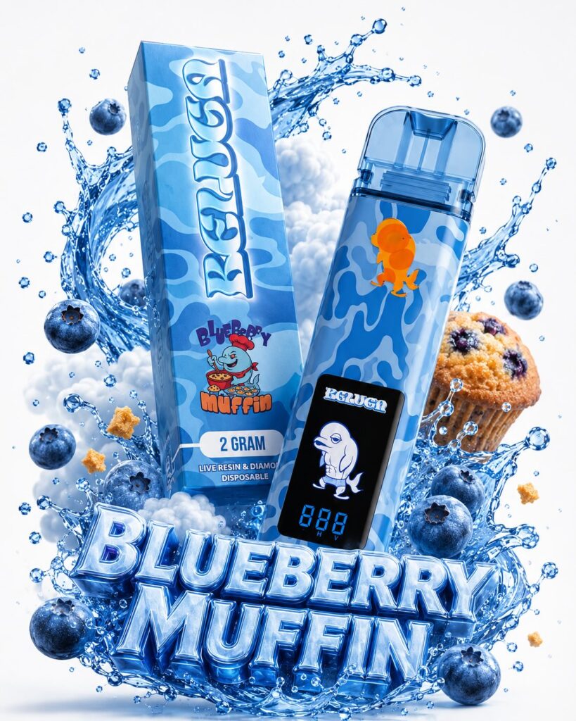Beluga Broz Blueberry Muffin 2G Disposable | Live Resin Diamond Vape