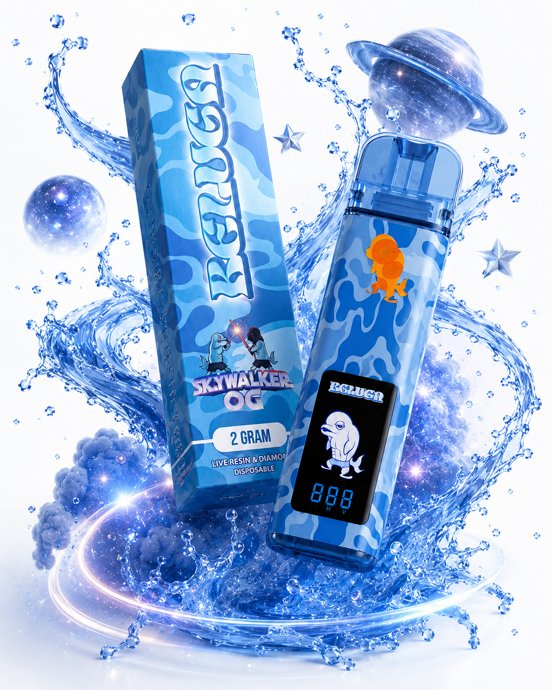 Beluga Broz Skywalker OG 2G Disposable | Live Resin Diamond Vape Beluga Broz Skywalker OG 2G Disposable | Live Resin Diamond Vape